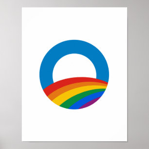 Poster T-shirt du gay pride Obama