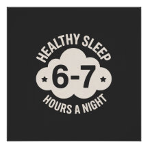 T-shirt Équilibré Nuit de Six à Sept Heures de Som