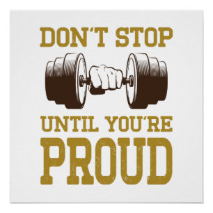 Poster T-Shirt Fitness Chemises de Motivation Entraîn
