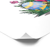 Poster T-Shirt Flamant de Pâques (Coin)