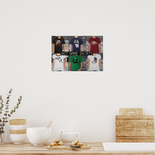 Poster T-Shirt Game (Cuisine)