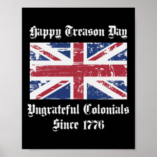 Poster T-shirt Joyeux Jour de Trahison Colonies Ingrates