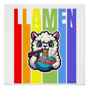 Poster T-shirt Llama drôle Cadeaux Pour Elle Cute Lla