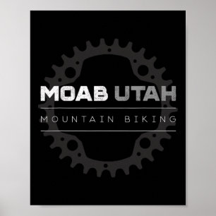 Poster T-shirt Moab Utah VTT Mtb - Vintage Mtb