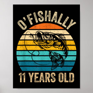 Poster T-shirt Officiellement 11 Ans 11e Anniversaire Vin