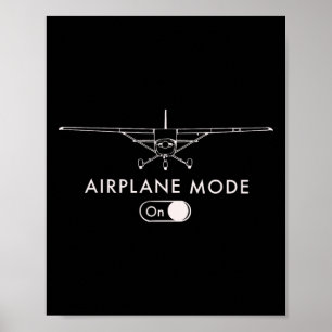Poster T-shirt pilote C172 vol cadeau avion mode manche c