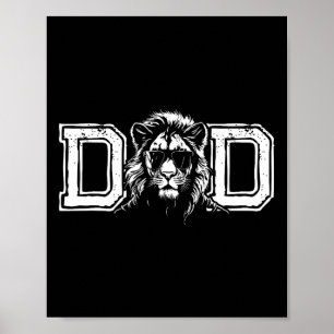 Poster T-shirt pour papa Super Lion King pour homme - Fêt