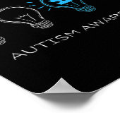 Poster T-shirt Premium Autisme Sensibilisation Éclairez-l (Coin)