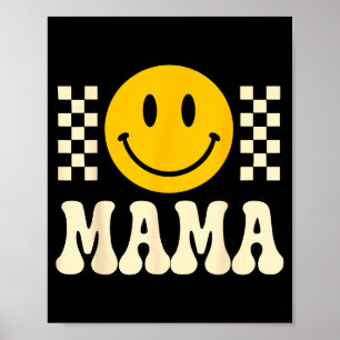 Poster T-shirt Rétro Anniversaire Maman, Une Famille B de