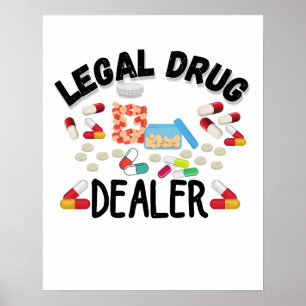 Poster T-shirt revendeur de drogue juridique