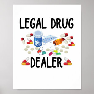 Poster T-shirt revendeur de drogue juridique