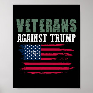 Poster T-shirts anti-Trump - Anciens combattants contre D