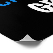 Poster T-shirts bleus et cadeaux de gramme totalement imp (Coin)