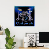 Poster T-shirts Drummer (Bureau à domicile)
