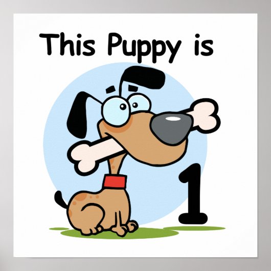 Poster T-shirts et cadeaux 1er Anniversaire (Devant)