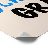 Poster T-shirts et cadeaux Blue Totally Awesome Gramps (Coin)