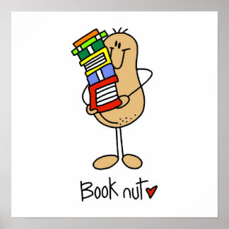 Poster T-shirts et cadeaux Book Nut