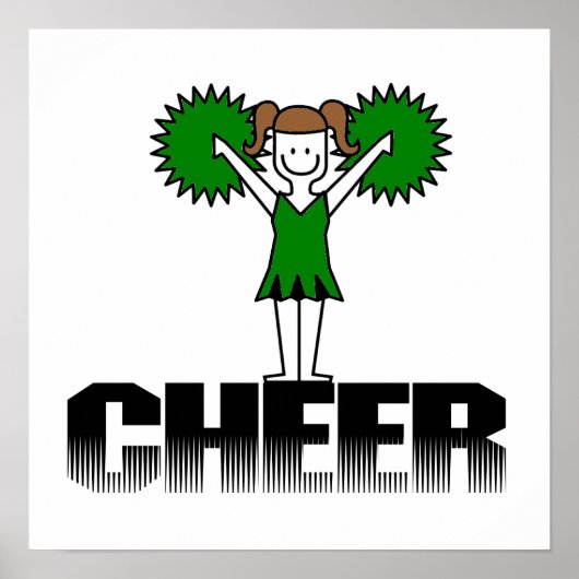 Poster T-shirts et cadeaux Cheerlef Vert (Devant)