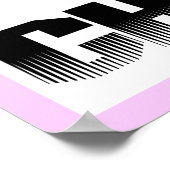 Poster T-shirts et cadeaux Cheerling rose (Coin)