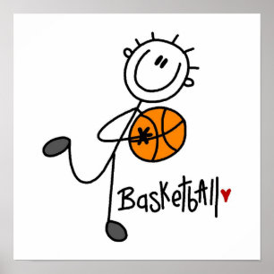 Poster T-shirts et cadeaux de base-ball Figure de basketb