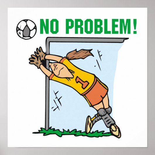 Poster T-shirts et cadeaux de gardienne de but de footbal (Devant)