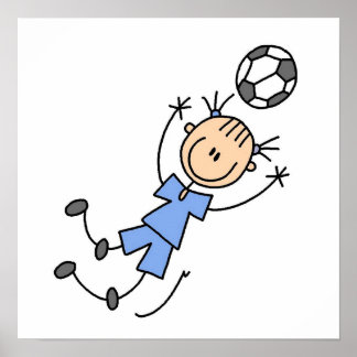 Poster T-shirts et cadeaux de Joueur de soccer Uniforme B