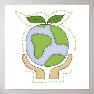 Poster T-shirts et cadeaux Earth In Our Hands