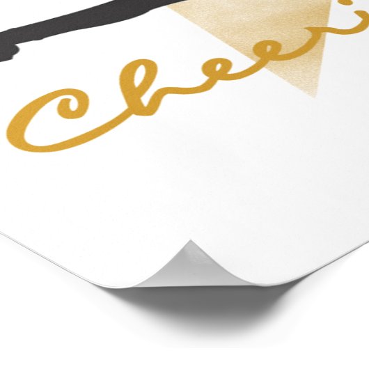 Poster T-shirts et cadeaux Gold Cheering Rocks (Coin)