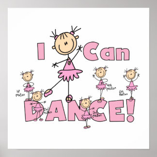 Poster T-shirts et cadeaux I Can Dance