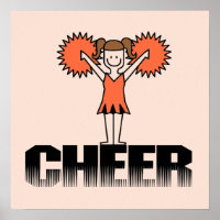 T-shirts et cadeaux Orange Cheerleader