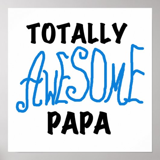 Poster T-shirts et cadeaux Papa absolument géniaux (Devant)