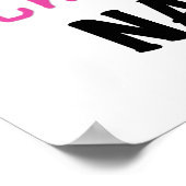 Poster T-shirts et cadeaux rose Nanny absolument géniaux (Coin)