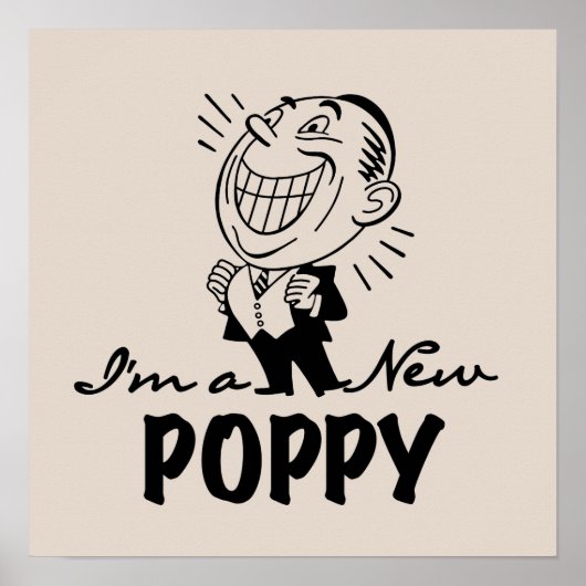 Poster T-shirts et cadeaux Smiling New Poppy (Devant)