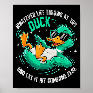 Poster T-shirts graphiques Funny Duck pour hommes femmes