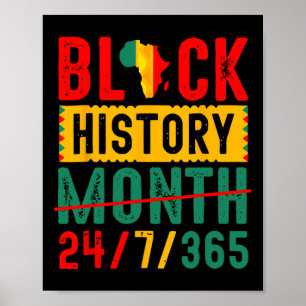 Poster T Shirts Histoire des Noirs T Shirt Mois de l'Hist