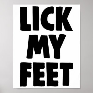 Poster T-shirts Lèche Mes Pieds Femmes Cadeaux Drôles Amo