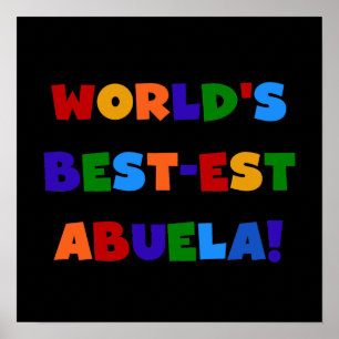 Poster T-shirts lumineux de couleurs du Meilleur-est Abue