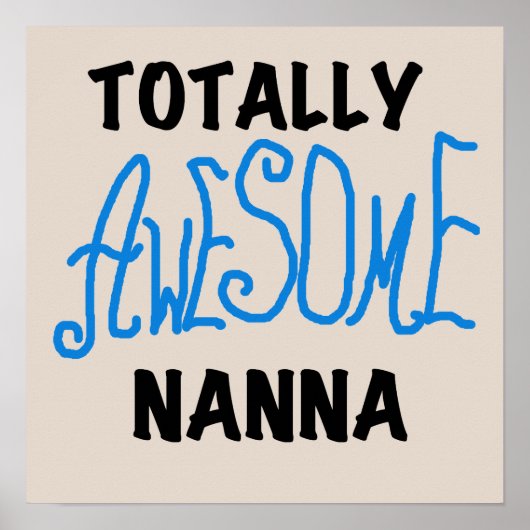 Poster T-shirts Nanna Blue et GIfts absolument géniaux (Devant)
