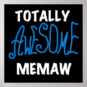 Poster T-shirts totalement impressionnant de bleu de Mema