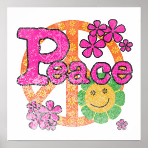 Poster T-shirts vintage et cadeaux de paix