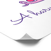 Poster T Thérèse nom initial d'art de gribouillage signif (Coin)