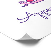 Poster T Tiffany nom initial de l'art du gribouillage sig (Coin)