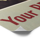 Poster Ta Croix Rouge Est De Son Côté (Coin)