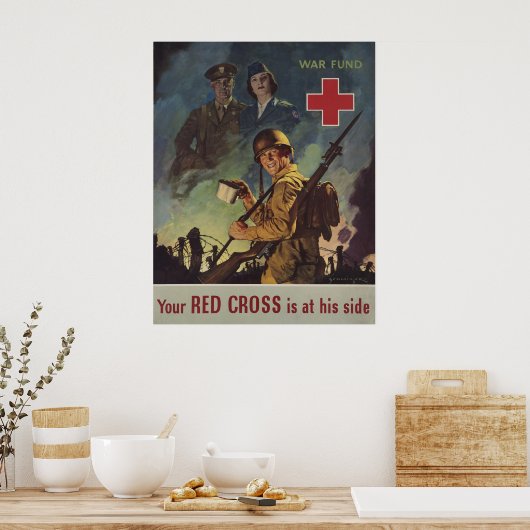 Poster Ta Croix Rouge Est De Son Côté (Cuisine)