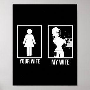 Poster Ta femme Ma femme, gardienne de la bière Honey Bee