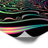 Poster Tabac Abstrait Pastel Fractal Web (Coin)