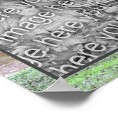 Poster Tabac Grange Automne Ajouter Votre Photo (Coin)