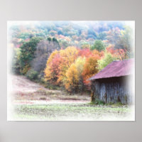 Tabac Grange Chute Feuillage Photo Peinture