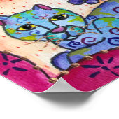 Poster Tabby Bleu (Coin)