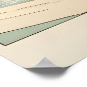 Poster Tabby Cat Bathroom Print Ukiyo-e Japanese Wall Art (Coin)